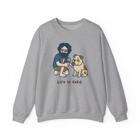 Grateful Dead - Jerry and Frank Are Sharin' | Life is dead. Crewneck Sweatshirt - StealieShop